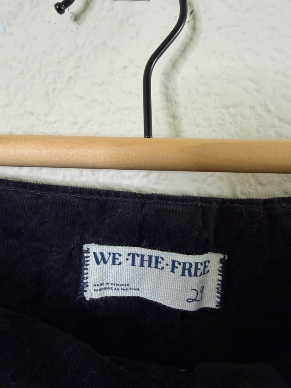 Free People We the Free Jayde Flare Leg Corduroy Pants Black Womens Size 29 - Picture 6 of 8
